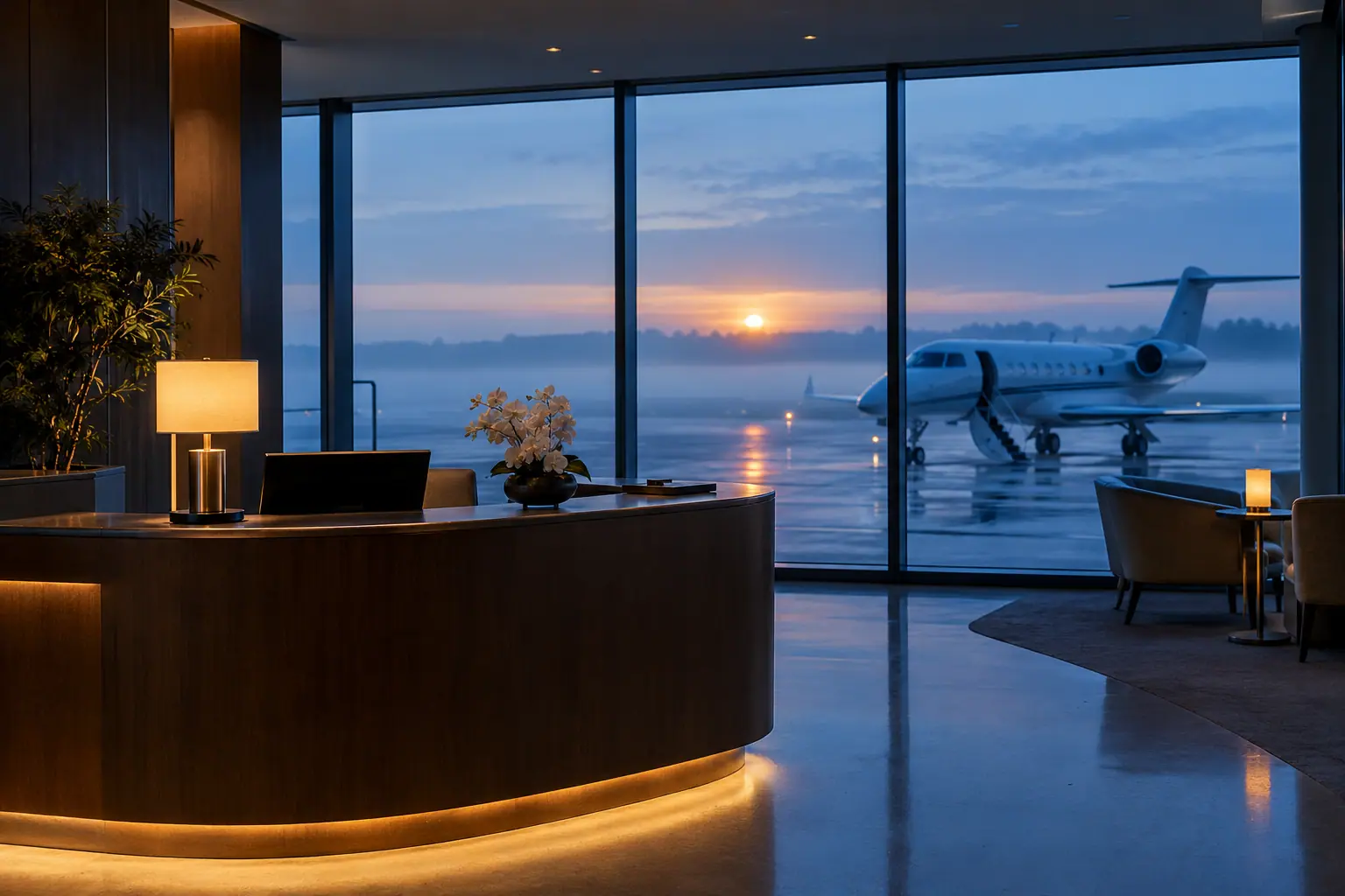 Private terminal front desk