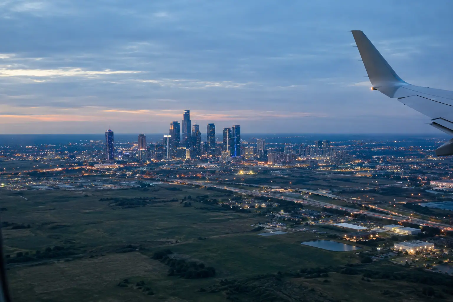 Dallas from the air