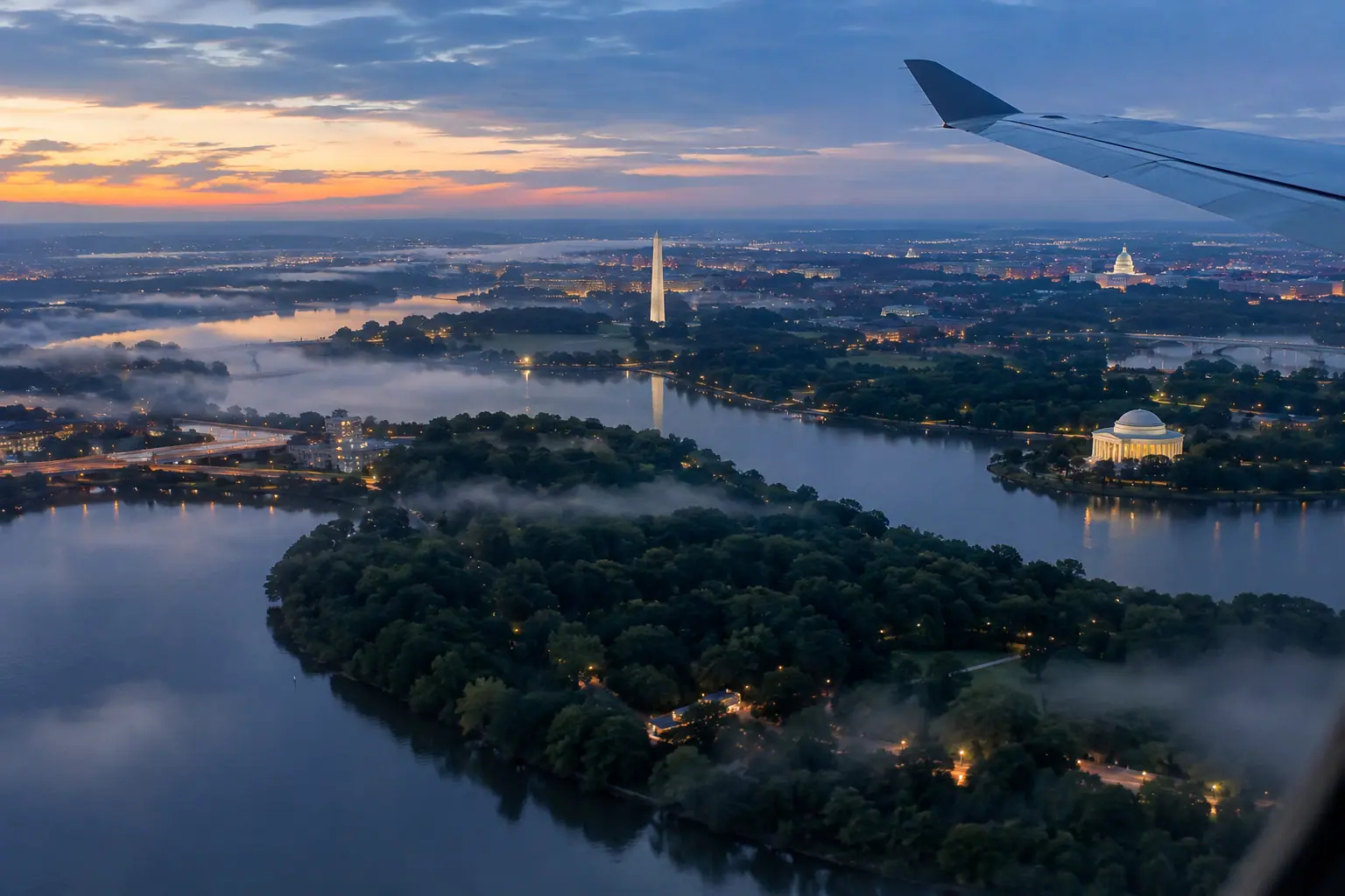 Washington, DC from the air